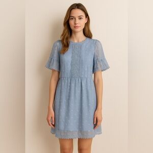 Simplee Apparel Blue Lace Dress